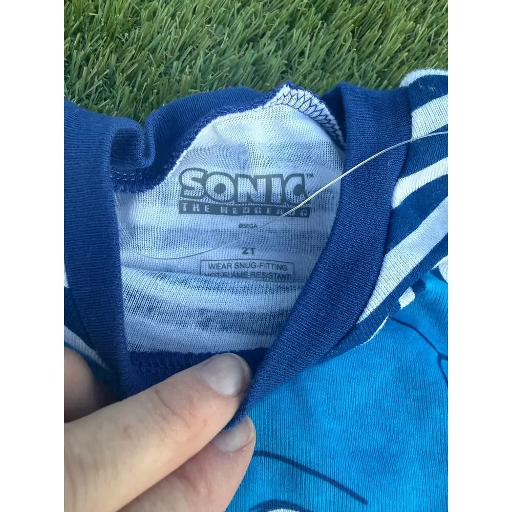 NEW Sonic the Hedgehog 2 Pc Outfit Toddler Boys 2T Shirt Shorts